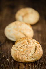 Portion of German Buns, selective focus