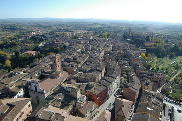 シエナ　世界遺産の家並み