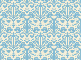 Repeatable Damask Background Pattern