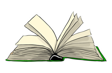 open book vector symbol icon design. Beautiful illustration isolated on white background