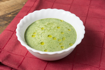 Soup of spinach