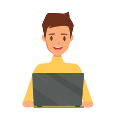 Business people to call center. Customer service character. Illustration vector.