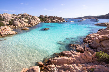 Beach of Cala Coticcio, Sardinia, Italy