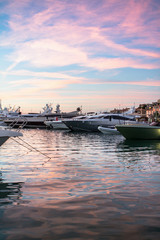 Luxury yachts in Porto Cervo, Sardinia, Italy