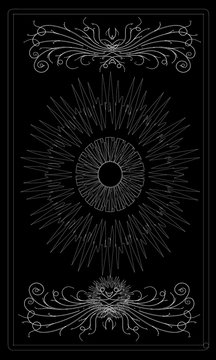 Tarot cards - back design, All-seeing eye