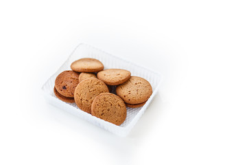 cookie on white background