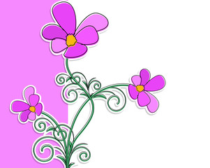 Vintage Flourish Decor Background