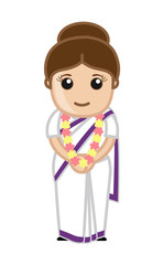 Cute Political Woman Character
