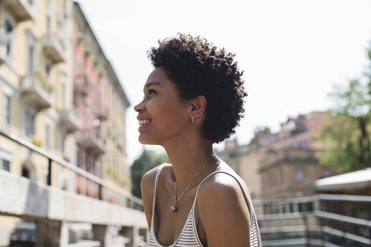 Happy Beautiful Black Woman Portrait