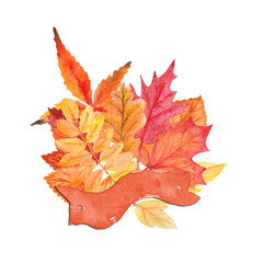 Autumn leaves compisition