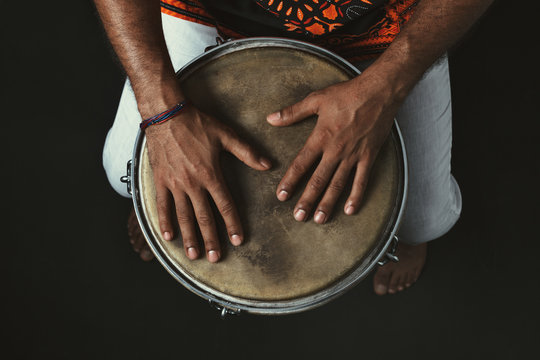 Percussionist Playing Bata Drums