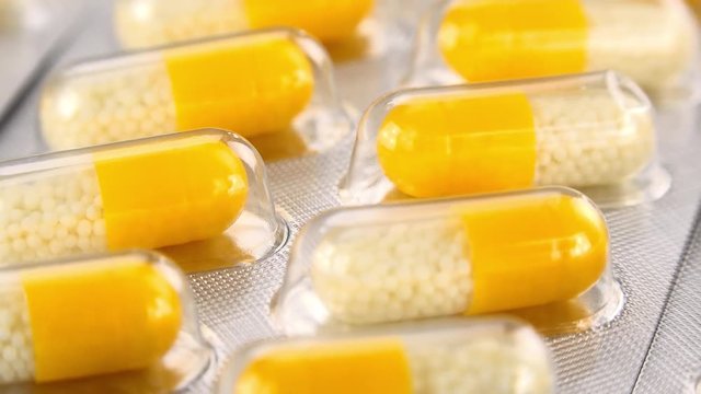 Medication as not loopable roating 4K UHD footage