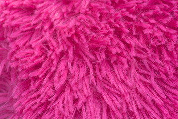 fluffy pink textile closeup