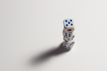 dices isolated on white background