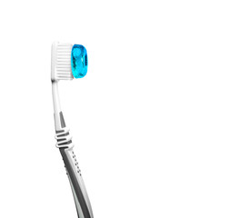 toothbrush with blue bonbon