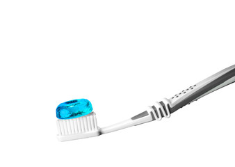 toothbrush with blue bonbon