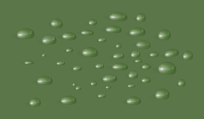 Water drop. Dew. Glass sphere. Bubble. Vector illustration