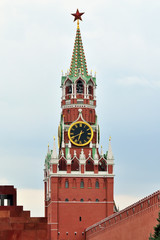 Spasskaya Tower of the Moscow Kremlin. Moscow, Russia