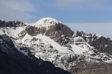 Landscape in Iceland with a glacier