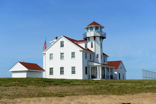 Point Judith Lighthouse was built in 1857 in Narragansett, Rhode Island, USA. This building was registered National Historic Place since 1988.