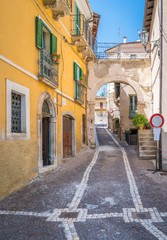 Pettorano sul Gizio in a summer afternoon, rural village in the province of L'Aquila, Abruzzo, Italy.