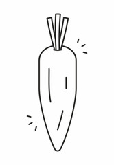 Carrot vector icon