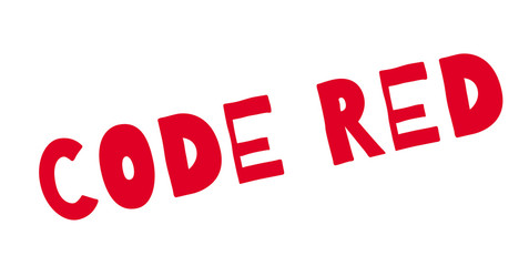 Code Red rubber stamp. Grunge design with dust scratches. Effects can be easily removed for a clean, crisp look. Color is easily changed.