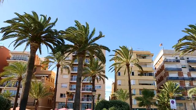Lloret de Mar Spain. City of Catalonia in hot summer