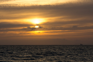 Sunset on the Mediterranean Sea