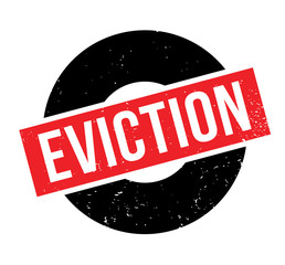 Eviction rubber stamp. Grunge design with dust scratches. Effects can be easily removed for a clean, crisp look. Color is easily changed.