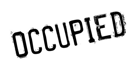 Occupied rubber stamp. Grunge design with dust scratches. Effects can be easily removed for a clean, crisp look. Color is easily changed.