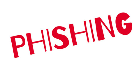 Phishing rubber stamp. Grunge design with dust scratches. Effects can be easily removed for a clean, crisp look. Color is easily changed.