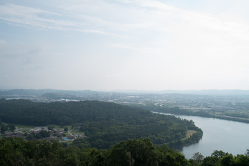 Obraz premium Spring Trails Aerial View