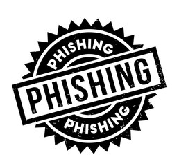 Phishing rubber stamp. Grunge design with dust scratches. Effects can be easily removed for a clean, crisp look. Color is easily changed.