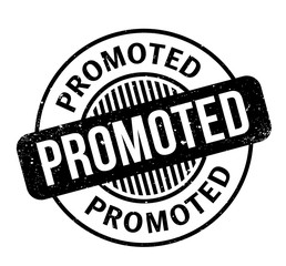 Promoted rubber stamp. Grunge design with dust scratches. Effects can be easily removed for a clean, crisp look. Color is easily changed.