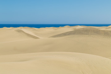 Fototapeta na wymiar Dunes in Maspalomas
