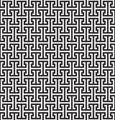 Seamless Greek Key Geometric Pattern Background