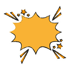 Colorful speech balloon doodle over white background vector illustration