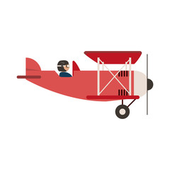 propeller airplane icon image vector illustration design 