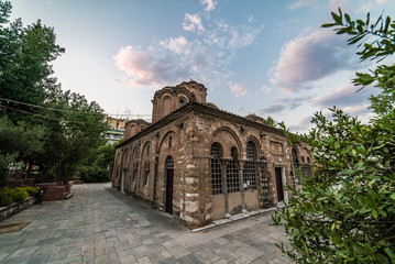 Fototapeta na wymiar Twelve Apostles, near Agiou Dimitriou Street, Churches of Thessaloniki city