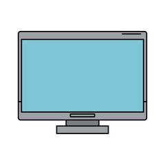 computer monitor icon image vector illustration design 