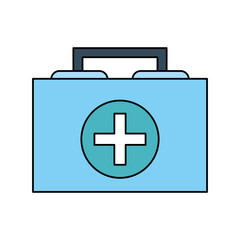 first aid kit healthcare icon image vector illustration design 
