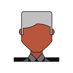 Businessman profile cartoon