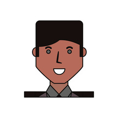 Businessman profile cartoon