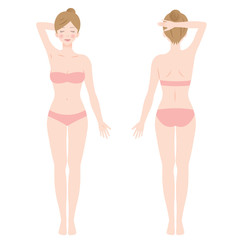 ￼女性　体　全身