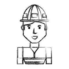 Worker profile cartoon