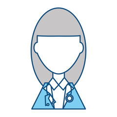 Doctor profile cartoon