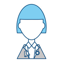 Doctor profile cartoon