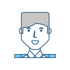 Businessman profile cartoon