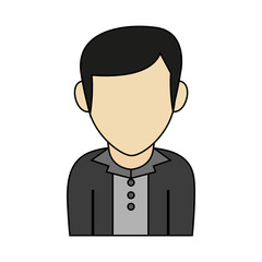 man avatar portrait icon image vector illustration design vector illustration design